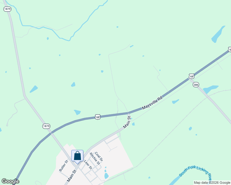 map of restaurants, bars, coffee shops, grocery stores, and more near Cr-1221 in Nicholas County