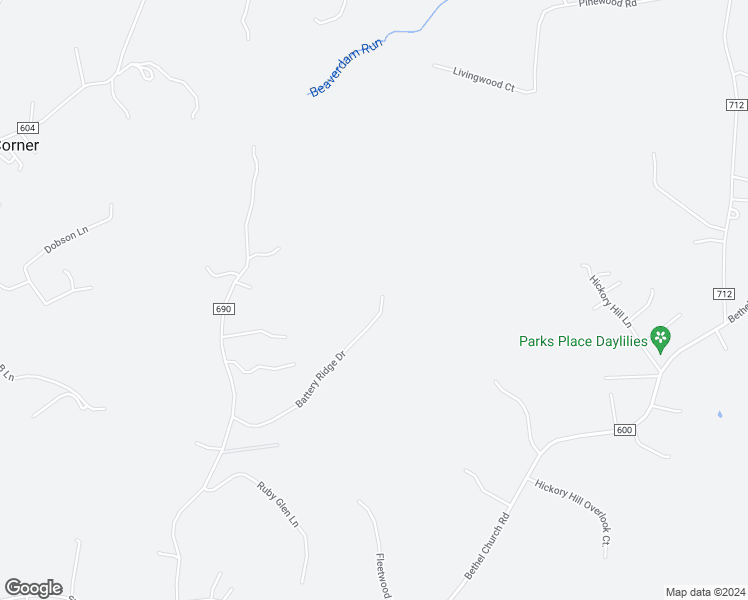 map of restaurants, bars, coffee shops, grocery stores, and more near 75 Battery Ridge Drive in Fredericksburg