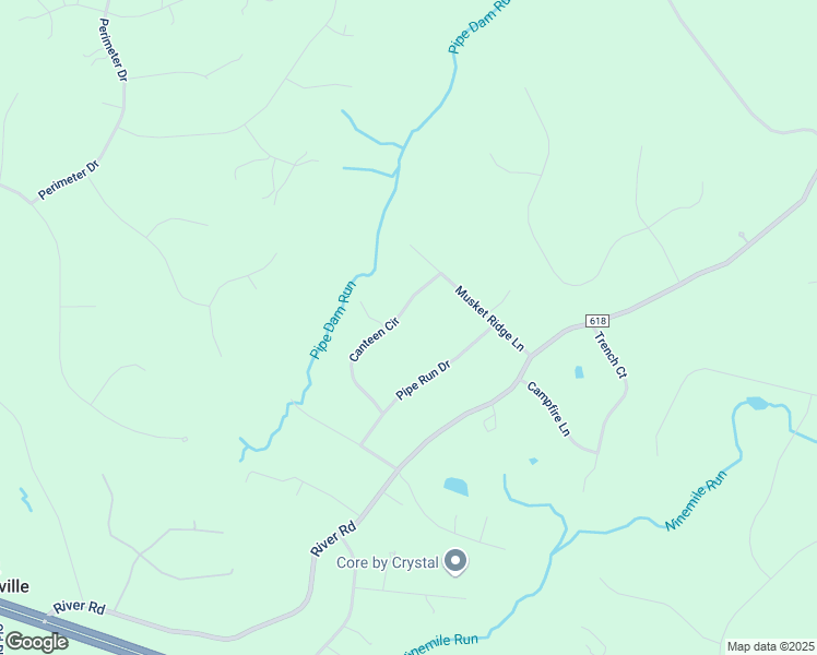 map of restaurants, bars, coffee shops, grocery stores, and more near 8319 Canteen Circle in Fredericksburg