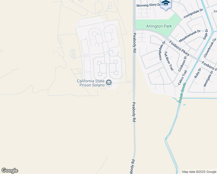 map of restaurants, bars, coffee shops, grocery stores, and more near 2100 Peabody Road in Vacaville