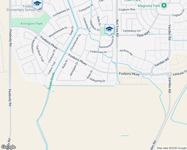 map of restaurants, bars, coffee shops, grocery stores, and more near 967 Dunerose Court in Vacaville