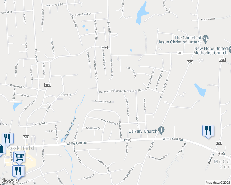 map of restaurants, bars, coffee shops, grocery stores, and more near 31 Crescent Valley Drive in Fredericksburg