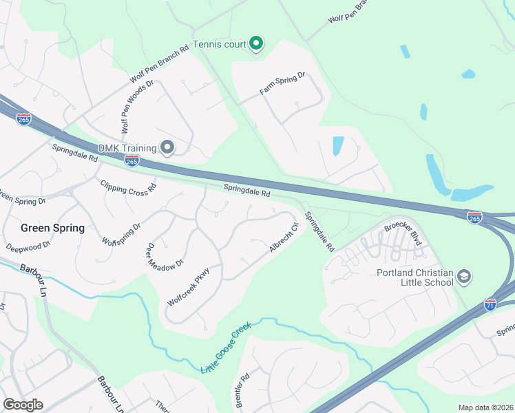 map of restaurants, bars, coffee shops, grocery stores, and more near 4802 Fawn Meadow Court in Louisville