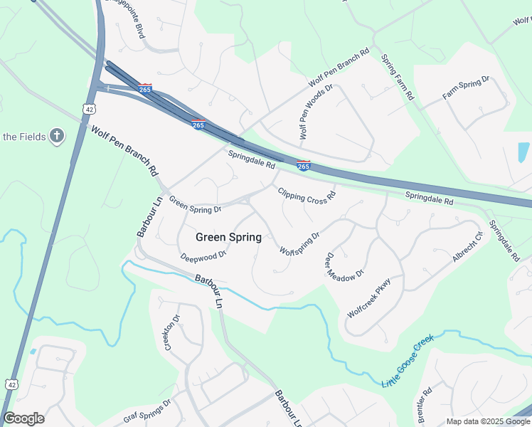 map of restaurants, bars, coffee shops, grocery stores, and more near 4818 Clipping Court in Louisville