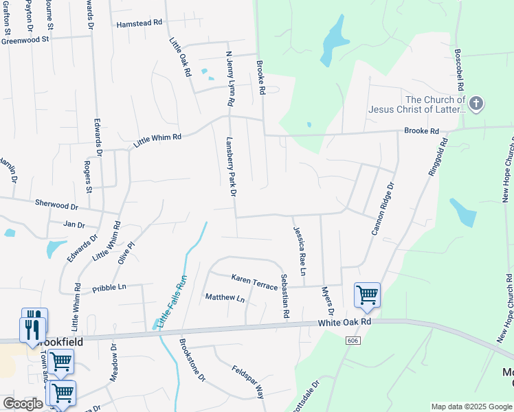 map of restaurants, bars, coffee shops, grocery stores, and more near 16 Crescent Valley Drive in Fredericksburg