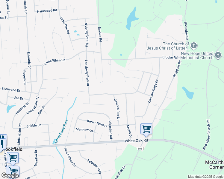 map of restaurants, bars, coffee shops, grocery stores, and more near 44 Crescent Valley Drive in Fredericksburg