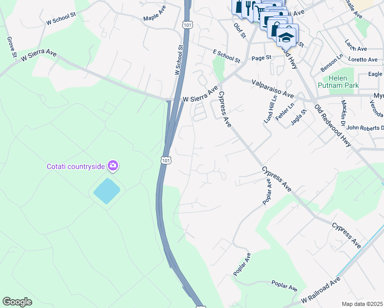 8881 Water Road, Cotati CA Walk Score