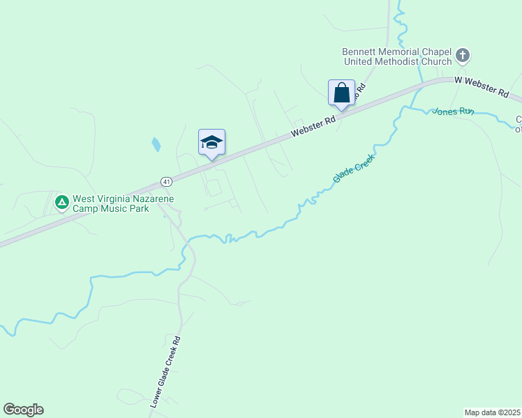 map of restaurants, bars, coffee shops, grocery stores, and more near 194 Eberly Drive in Summersville