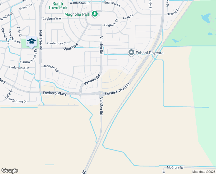 map of restaurants, bars, coffee shops, grocery stores, and more near 5700 Leisure Town Road in Vacaville