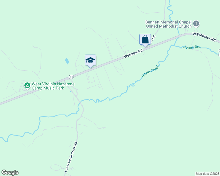 map of restaurants, bars, coffee shops, grocery stores, and more near 194 Eberly Drive in Summersville