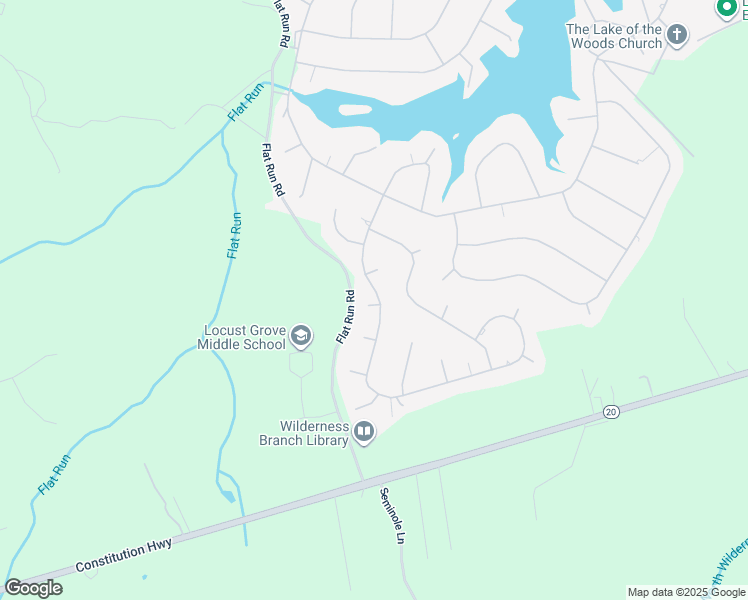 map of restaurants, bars, coffee shops, grocery stores, and more near 306 Confederate Drive in Locust Grove