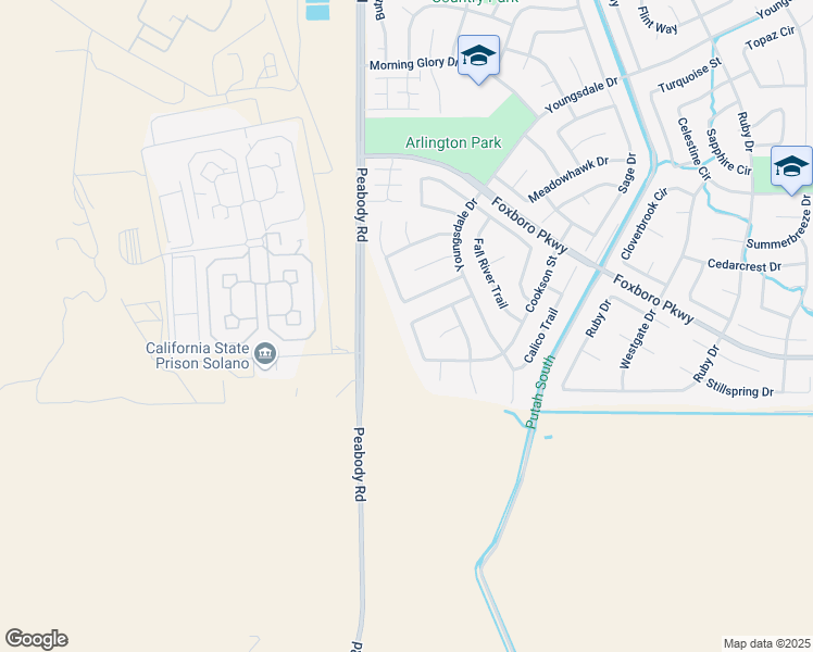 map of restaurants, bars, coffee shops, grocery stores, and more near 679 Laurelwood Circle in Vacaville