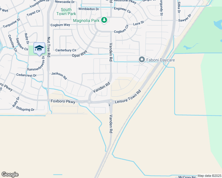 map of restaurants, bars, coffee shops, grocery stores, and more near 5598 Vanden Road in Vacaville
