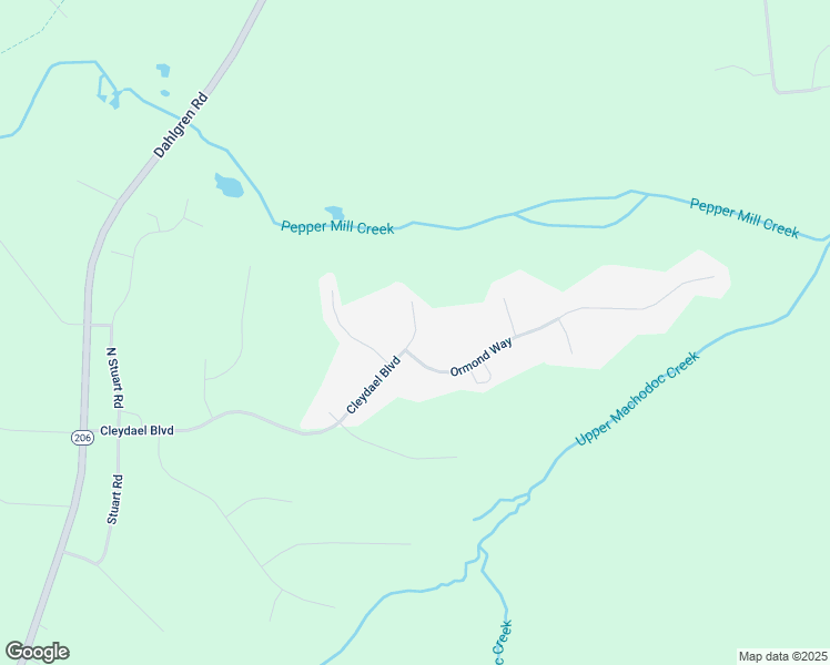 map of restaurants, bars, coffee shops, grocery stores, and more near 12709 Cleydael Boulevard in King George