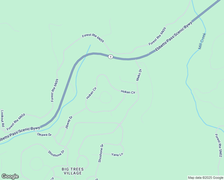 map of restaurants, bars, coffee shops, grocery stores, and more near 5156 Hokan Circle in Camp Connell