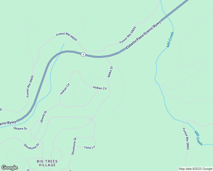 map of restaurants, bars, coffee shops, grocery stores, and more near 5372 Meko Drive in Camp Connell