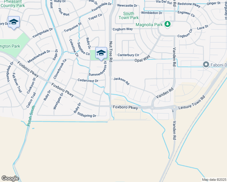 map of restaurants, bars, coffee shops, grocery stores, and more near 1000 Capitola Court in Vacaville