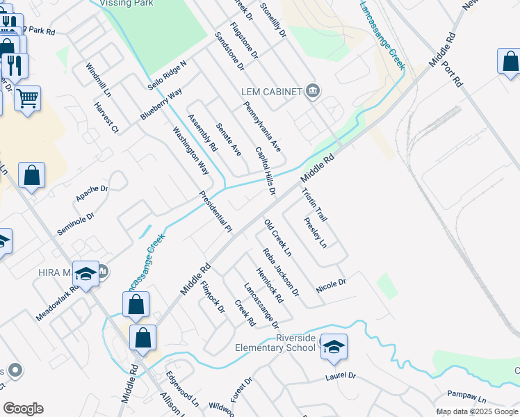 map of restaurants, bars, coffee shops, grocery stores, and more near in Oak Park
