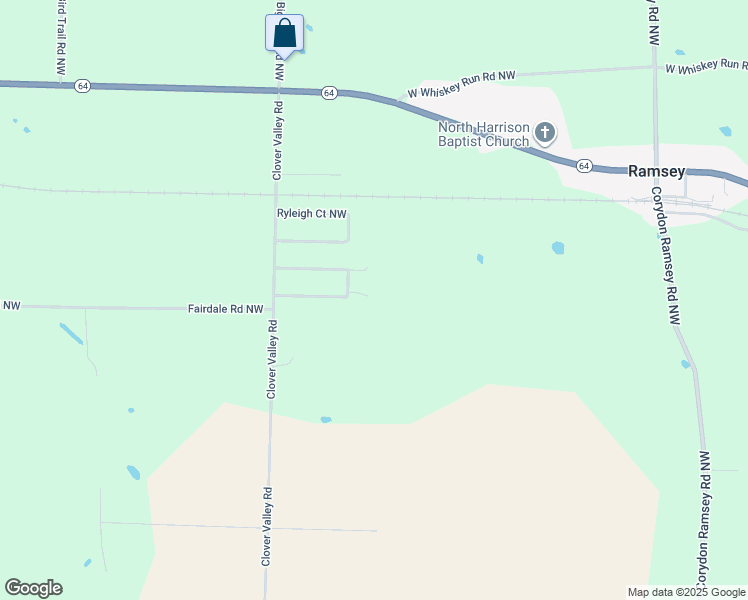 map of restaurants, bars, coffee shops, grocery stores, and more near 8040 Plainview Lane Northwest in Ramsey