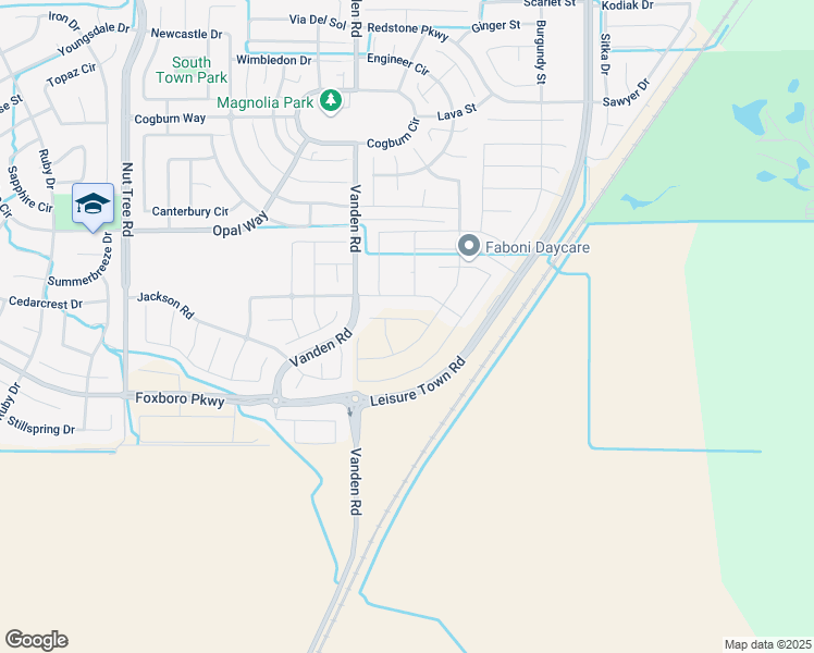 map of restaurants, bars, coffee shops, grocery stores, and more near 925 Veritas Street in Vacaville