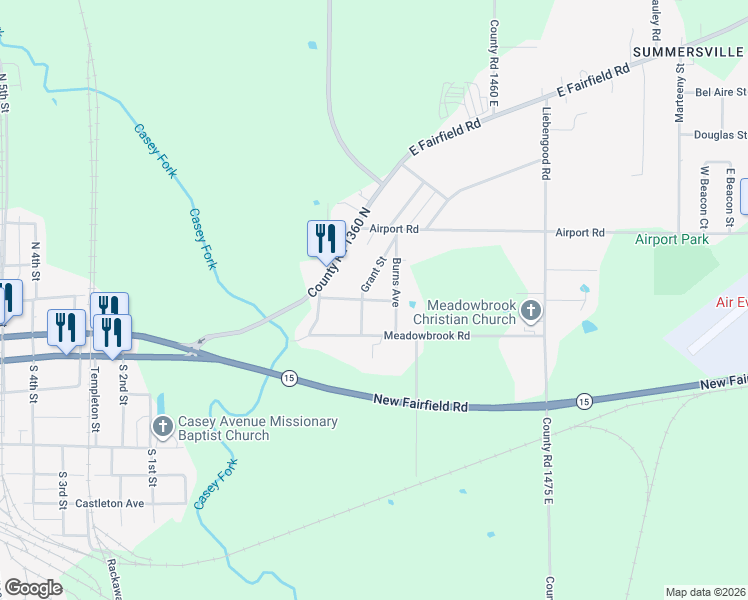 map of restaurants, bars, coffee shops, grocery stores, and more near 101-199 Grant Street in Mount Vernon