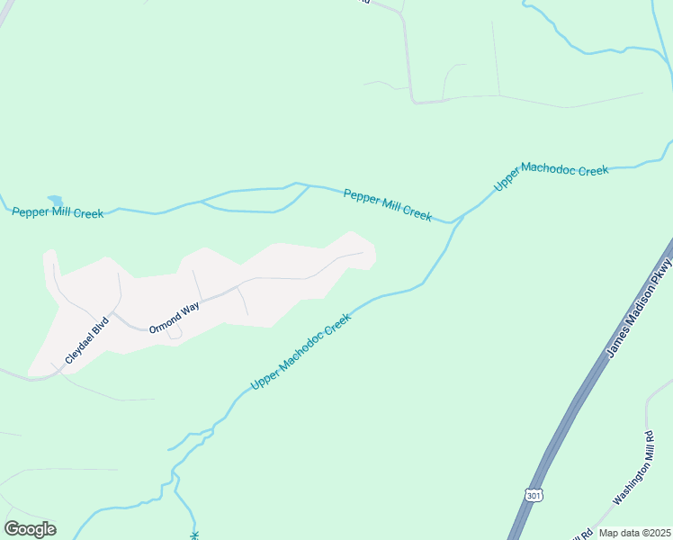 map of restaurants, bars, coffee shops, grocery stores, and more near 13290 Ormond Way in King George