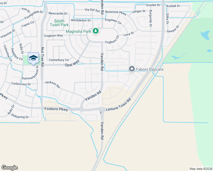 map of restaurants, bars, coffee shops, grocery stores, and more near 972 Veritas Street in Vacaville