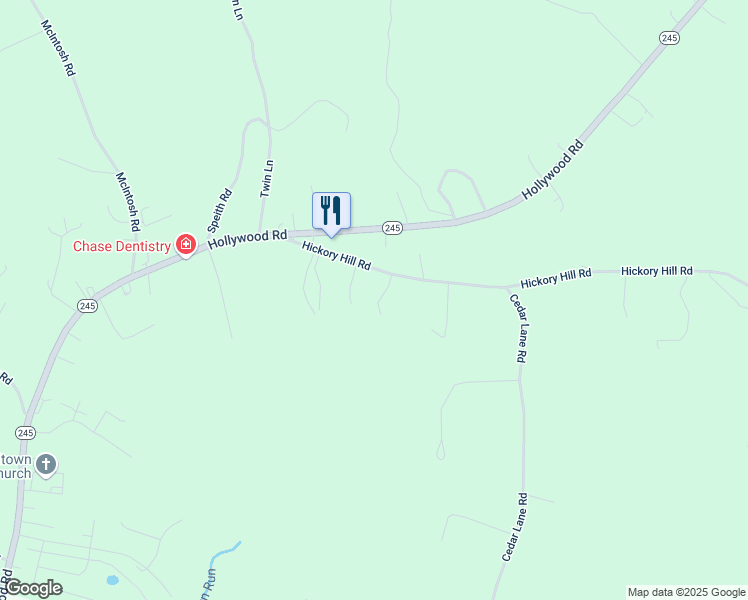 map of restaurants, bars, coffee shops, grocery stores, and more near 23755 Garretts Way in Leonardtown