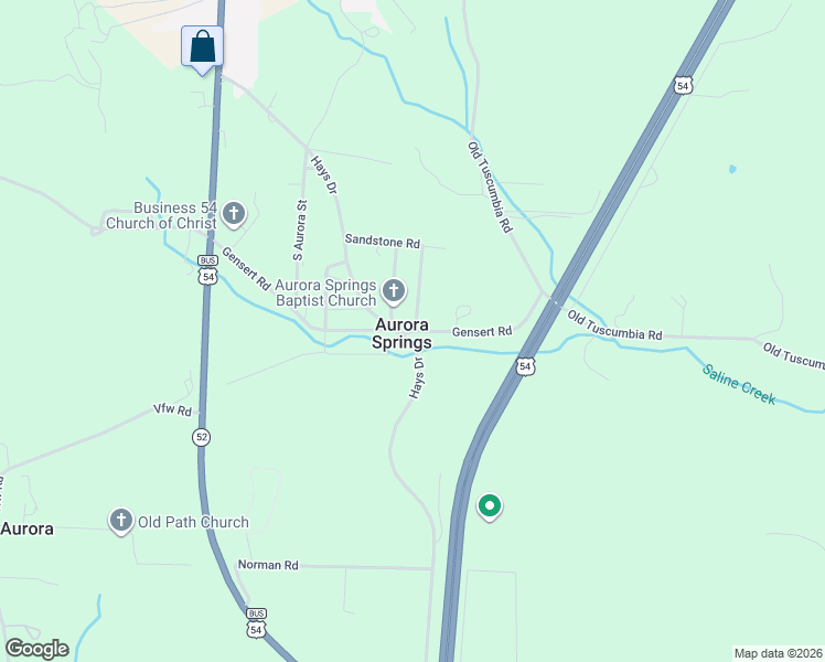 map of restaurants, bars, coffee shops, grocery stores, and more near 1 Sandstone Road in Eldon