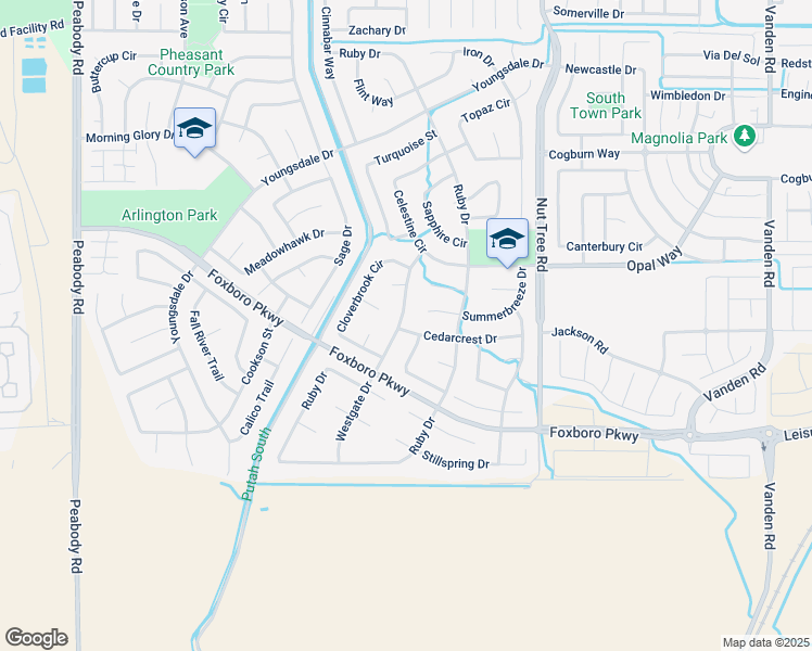 map of restaurants, bars, coffee shops, grocery stores, and more near 967 Westgate Drive in Vacaville