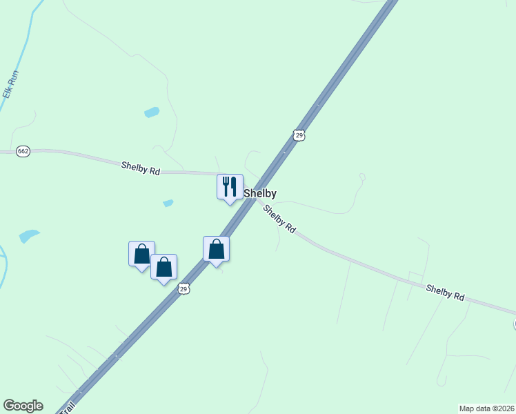 map of restaurants, bars, coffee shops, grocery stores, and more near 3800 Shelby Road in Rochelle