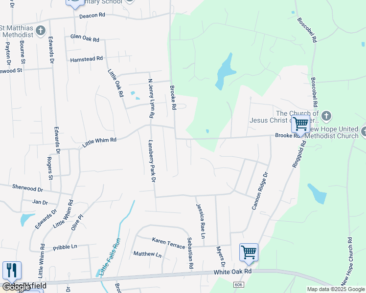 map of restaurants, bars, coffee shops, grocery stores, and more near in Fredericksburg