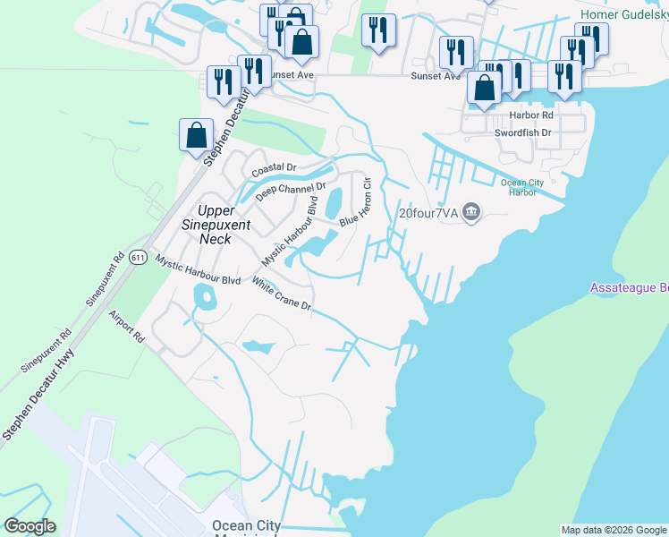 map of restaurants, bars, coffee shops, grocery stores, and more near 37 Windswept Drive in Berlin