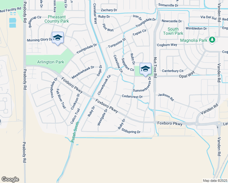 map of restaurants, bars, coffee shops, grocery stores, and more near 967 Westgate Drive in Vacaville