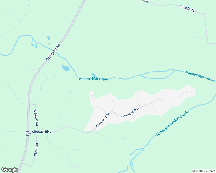 map of restaurants, bars, coffee shops, grocery stores, and more near 12709 Cleydael Boulevard in King George