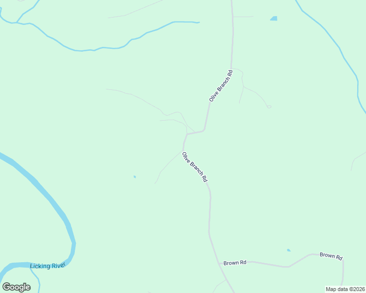 map of restaurants, bars, coffee shops, grocery stores, and more near 1574 Olive Branch Road in Flemingsburg