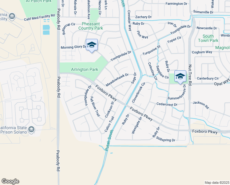 map of restaurants, bars, coffee shops, grocery stores, and more near 712 Oakvale Way in Vacaville