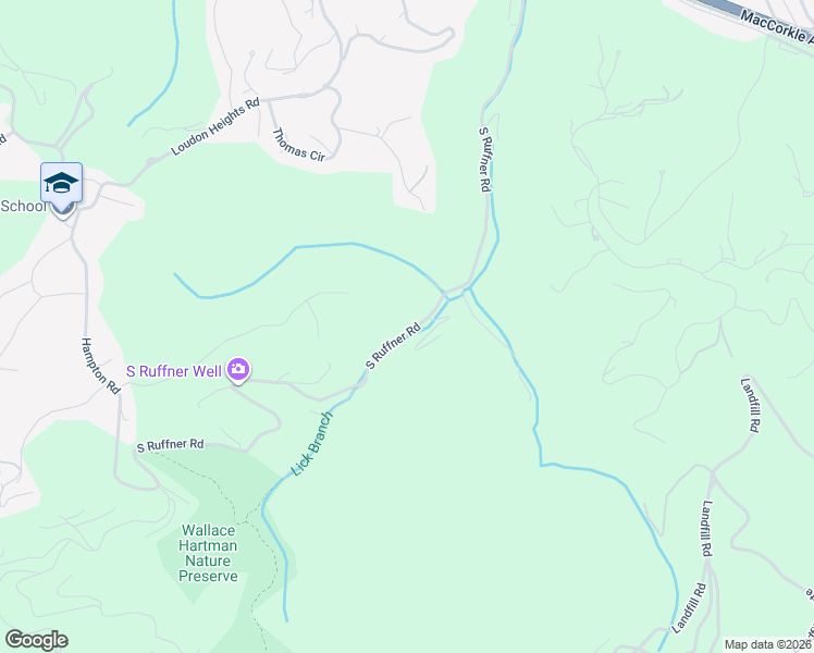 map of restaurants, bars, coffee shops, grocery stores, and more near 637 South Ruffner Road in Charleston