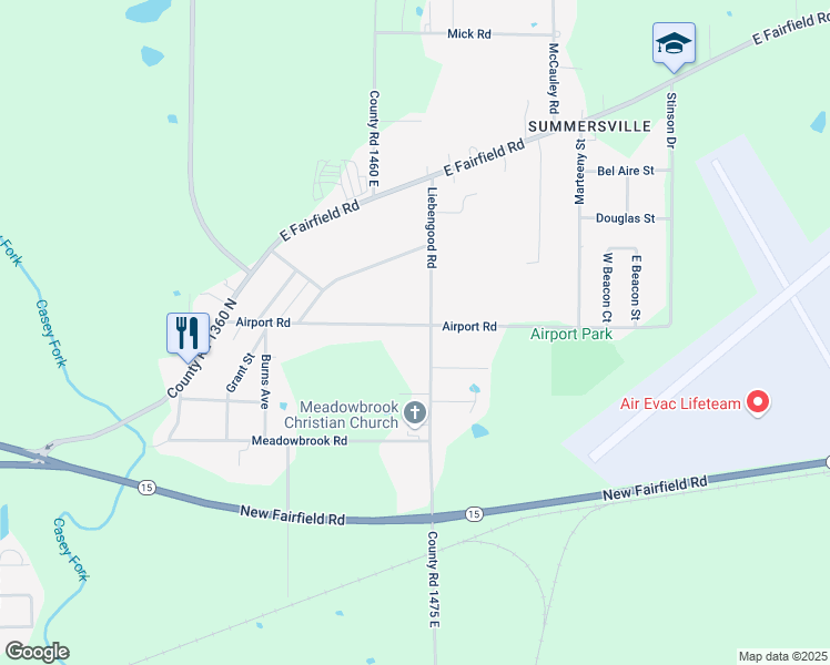 map of restaurants, bars, coffee shops, grocery stores, and more near 700-898 Airport Rd in Mt Vernon