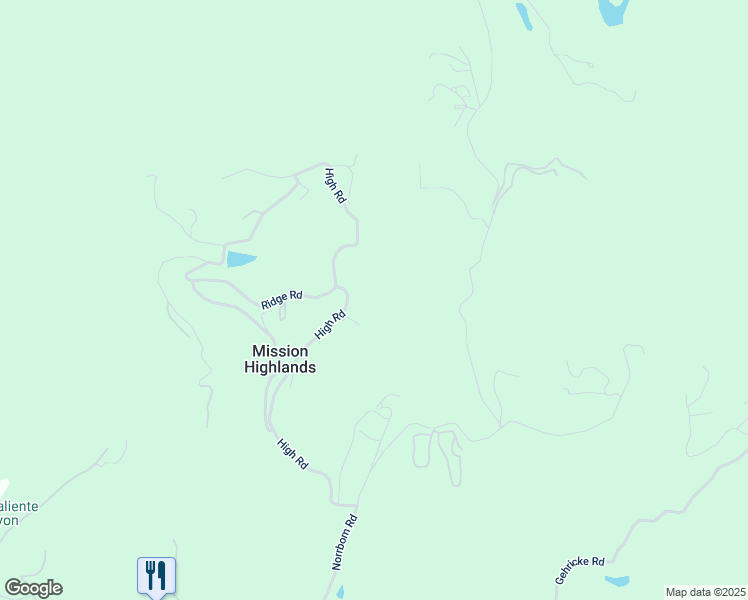 map of restaurants, bars, coffee shops, grocery stores, and more near 17560 High Road in Sonoma