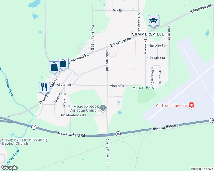 map of restaurants, bars, coffee shops, grocery stores, and more near 900 Airport Road in Mount Vernon