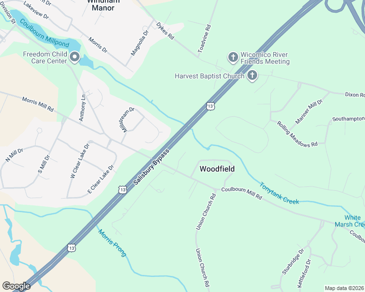 map of restaurants, bars, coffee shops, grocery stores, and more near 4696 Straw Ridge Lane in Salisbury
