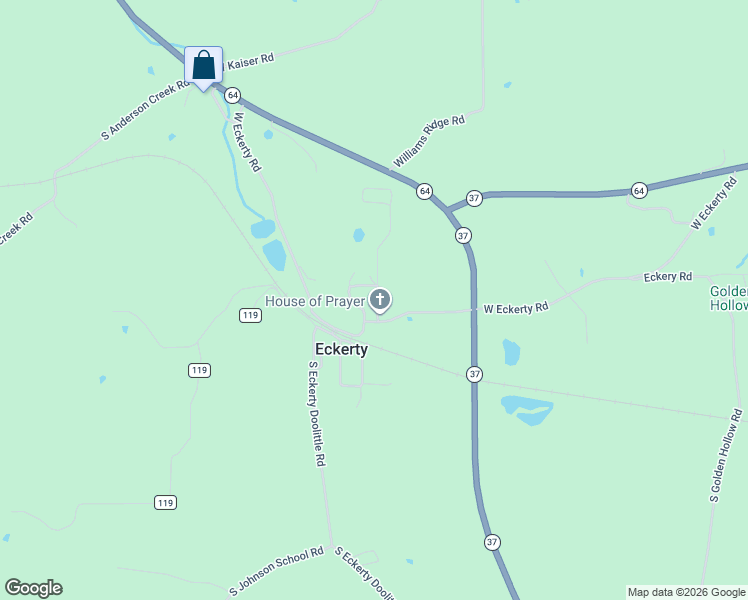 map of restaurants, bars, coffee shops, grocery stores, and more near 1017 Main Street in Eckerty