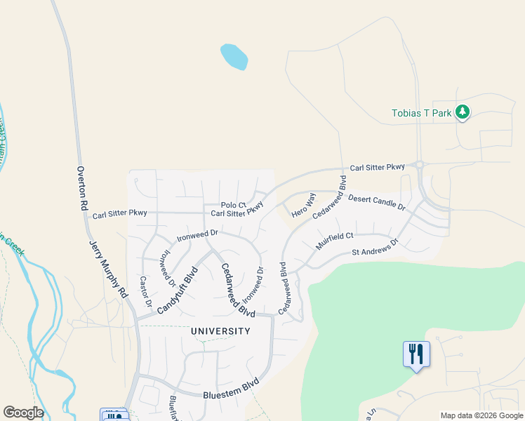 map of restaurants, bars, coffee shops, grocery stores, and more near 4721 Desert Candle Drive in Pueblo