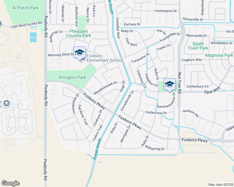 map of restaurants, bars, coffee shops, grocery stores, and more near 892 Sage Drive in Vacaville