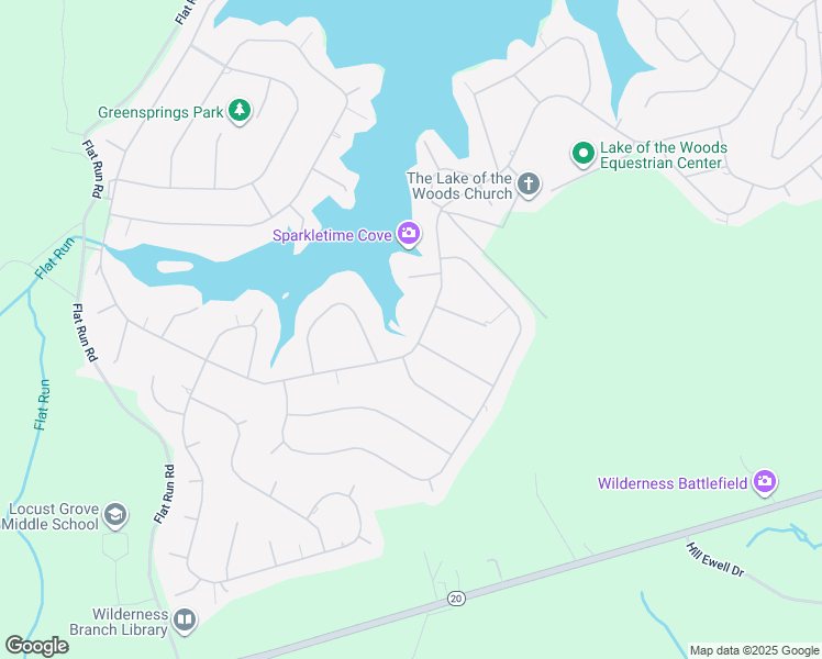 map of restaurants, bars, coffee shops, grocery stores, and more near 2901 Lakeview Parkway in Locust Grove