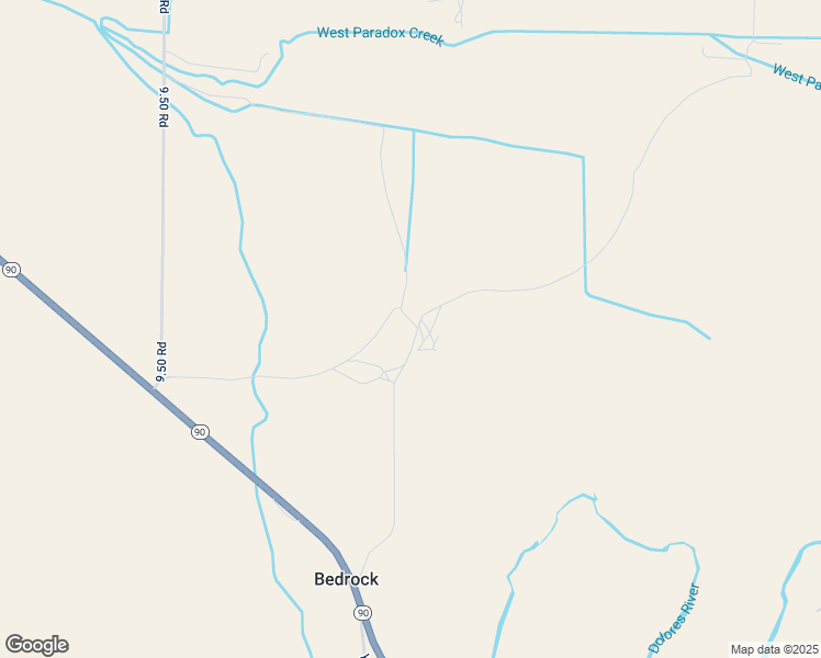 map of restaurants, bars, coffee shops, grocery stores, and more near Z10 Road in Bedrock