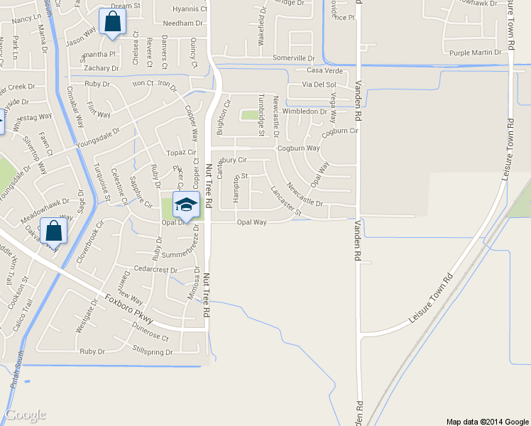 map of restaurants, bars, coffee shops, grocery stores, and more near 537 Canterbury Circle in Vacaville