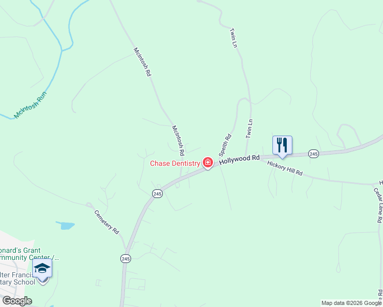 map of restaurants, bars, coffee shops, grocery stores, and more near 41967 Satchel Paige Way in Hollywood