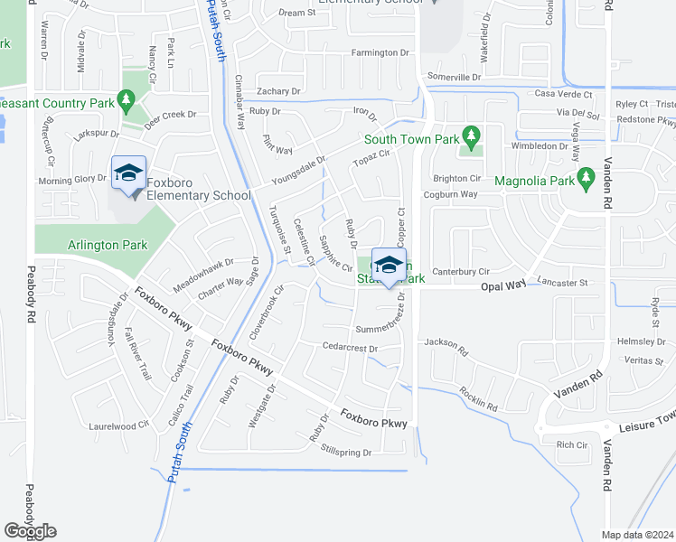 map of restaurants, bars, coffee shops, grocery stores, and more near 897 Sapphire Circle in Vacaville